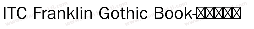ITC Franklin Gothic Book字体转换